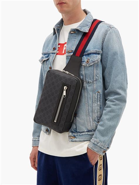 men's gucci chest bag|Gucci bag men's price.